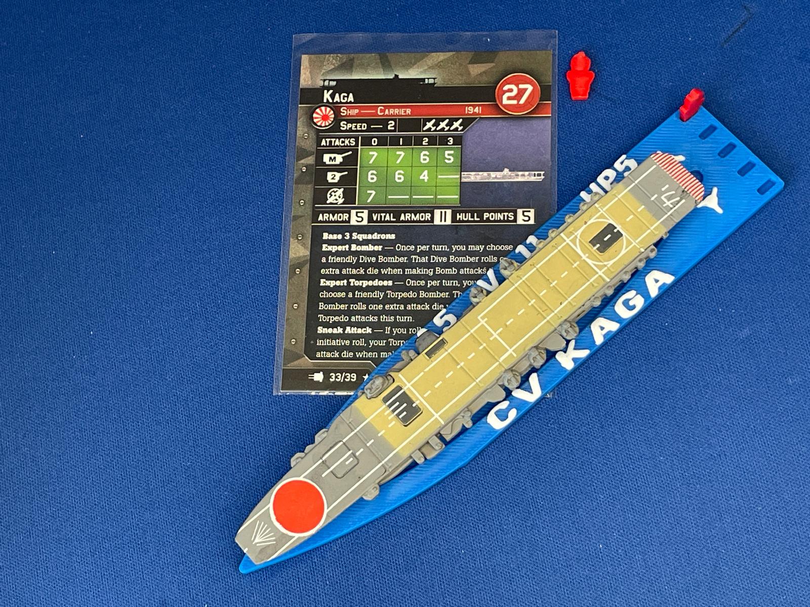War at Sea IJN Kaga Ship Base - Game Aid by The Fun Kingdom
